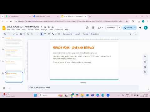 Love Yourself Session (Registered Participants)