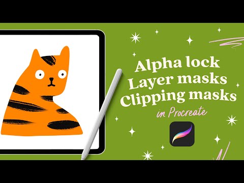How to use Layer Masks, Clipping Masks and Alpha Lock in Procreate - A Beginners Guide