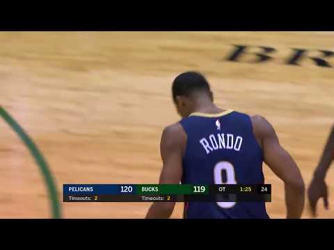 Rajon Rondo with 16 points vs. Bucks - 2/25/18