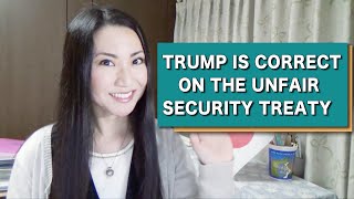 【字幕】Japanese: "TRUMP IS CORRECT ON THE UNFAIR SECURITY TREATY"