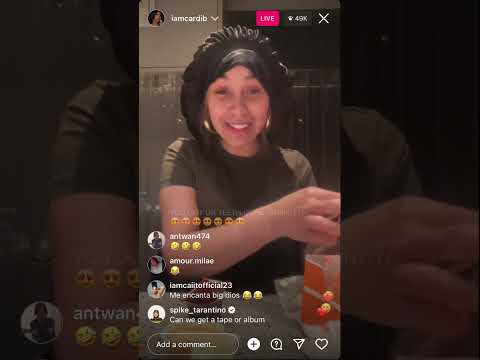 Cardi B goes Live And talks about put it on the floor remix and also breaks down her lyrical verses