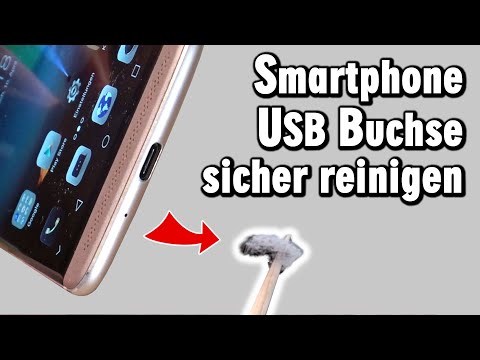 Handy USB Buchse reinigen - Smartphone lädt nicht - Staub und Schmutz entfernen