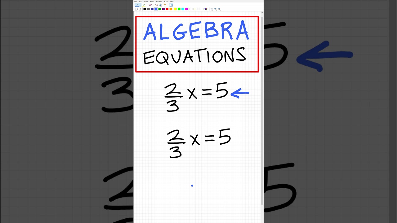 Make equations with fractions EASY!