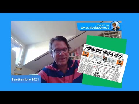 Zuppa di Porro 2 set 2021 - No vax, il vero flop è del giornale unico del virus