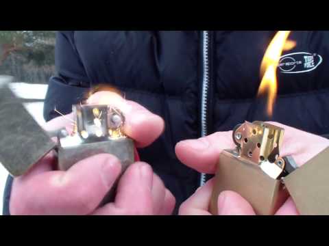Тест зажигалок на ветру: Zippo VS Китайская Star