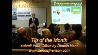 Tip of the Month- Resubmit Your Offers by Dennis Henson