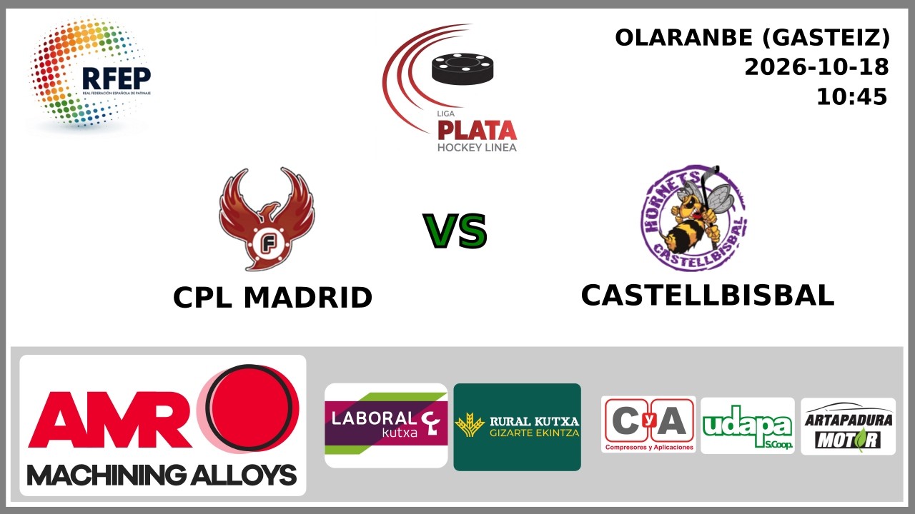 CDE PATINAJE LINEA MADRID vs CP CASTELLBISBAL HORNETS