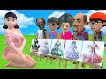 Squid Game Vs Scary Teacher 3D Squid Girl Bikini Dressing Room Long Dress Drawing 5 Times Challenge