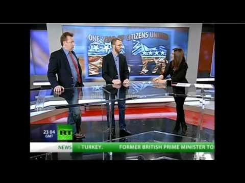 Russia TV - Alyona Show - Citizens United: "$ Is Speech" interviewing Paul Blumenthal - 11-21-11