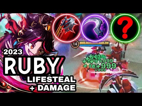 Ruby Best Build 2023 | Annoying RUBY LIFESTEAL + DAMAGE | Ruby Gameplay | ikanji | MOBILE LEGENDS