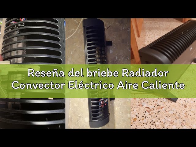 Vídeo relacionado con briebe Radiador Convector Eléctrico Aire Caliente, Regulador de Temperatura, Termostato Para Bajo Consumo, Silencioso, Portátil, Asas de Transporte, 3 Niveles Potencia 750W, 1250W, 2000W (Blanco)
