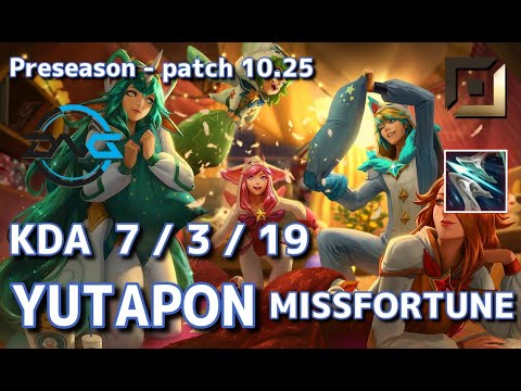 【韓国サーバー/M1】DFM Yutapon ミスフォーチュン(Miss Fortune) VS ケイトリン(Caitlyn) BOT - Patch10.25 KR Ranked【LoL】