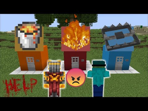 MC Naveed - Minecraft - DON'T CHOOSE THE WRONG SPOOKY TRAP HOUSE IN MINECRAFT!! MARK FRIENDLY ZOMBIE HELPS!! Minecraft Mods