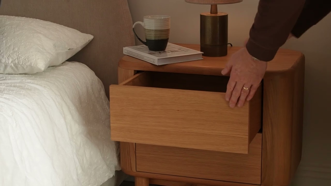 Oslo Oak Bedside Table by Murphy Home