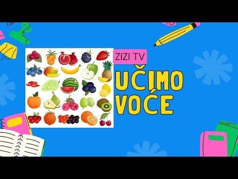 Učimo voće - Nazivi voća za djecu - ZIZI tv - Edukativni video