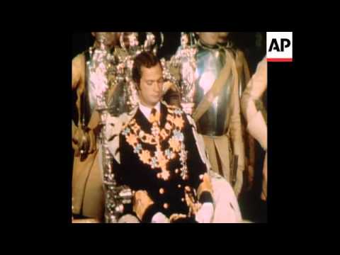 SYND19-09-73 KING GUSTAVS INSTALLATION CEREMONY