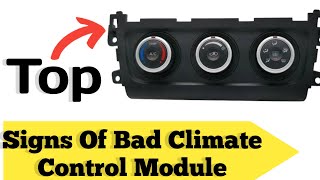 Symptoms of bad climate control module | symptoms of bad car ac control module