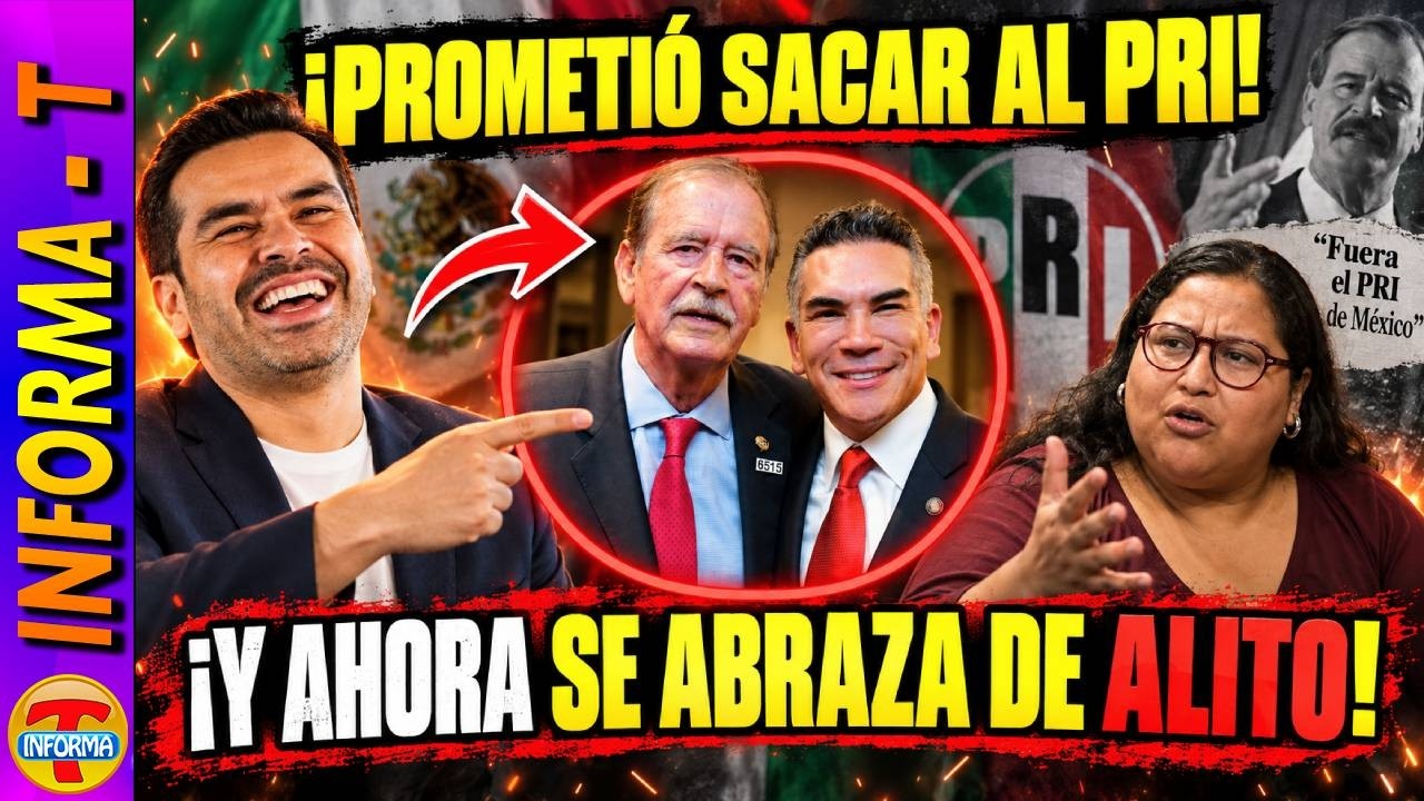SE LOS ACABAN EN REDES. EL QUE PROMETIÓ SACAR AL PRI DE LOS PINOS AHORA SE ABRAZA DE ALITO.