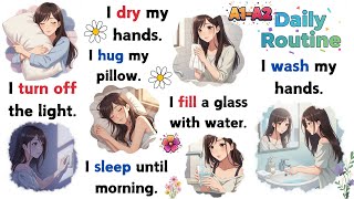 🌞 My Daily Routine in English | Learn 175 Simple Sentences! 🌙
