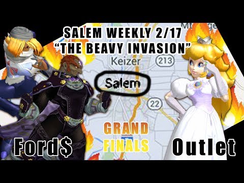 The Beavy Invasion 2/17 - Grand Finals - Ford$ (Ganondorf, Sheik) vs Outlet (Peach)