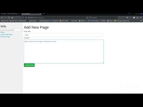 CS50W | Web Programming Project 1 Wiki