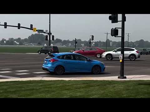 Beautiful blue Ford focus RS