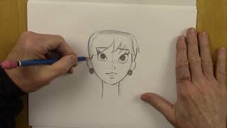 HOW TO DRAW A FEMALE CARTOON CHARACTER
