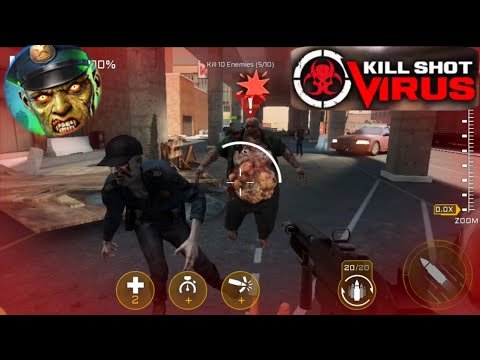 Kill Shot Virus - Gameplay Walkthrough Part 1 - Region 1 & 2 (iOS, Android)