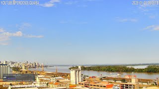 AO VIVO Porto Alegre POA / GUAÍBA - Lago Guaíba, Cidade e Movimentação Portuária - LIVE CAM ライブ 居住 live webcam