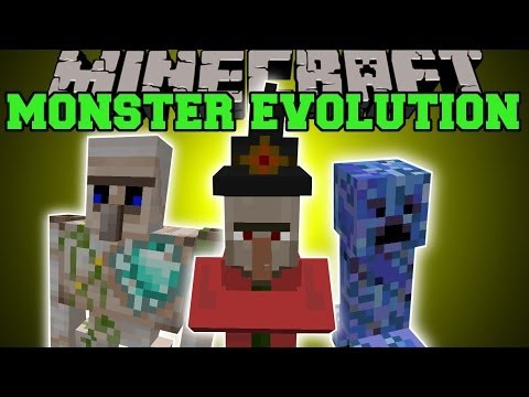 PopularMMOs - Minecraft: MONSTER EVOLUTION (MOBS WITH INSANE ATTACKS!) Mod Showcase