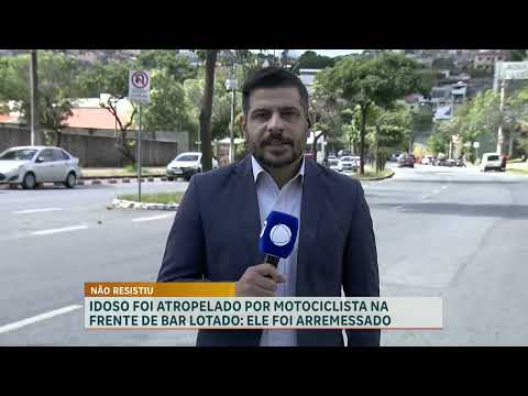 Idoso morre após ser atropelado por motocicleta em Alvinópolis (MG)