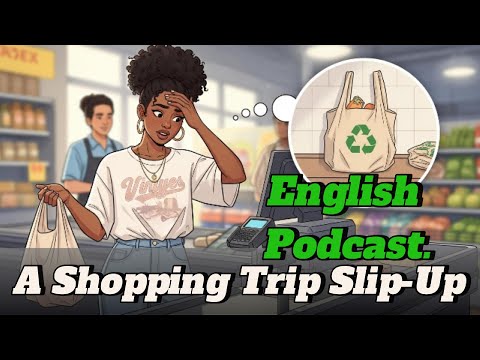 A Shopping Trip Slip-Up | One Minute Fluent English Podcast