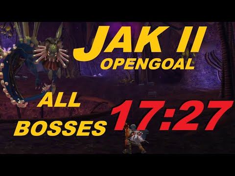 Jak II OpenGOAL All Bosses Speedrun in 17:27 (August Build)