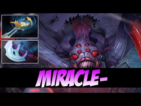 Miracle- Plays Broodmother WITH ECHO SABRE AND MANTA - Dota 2