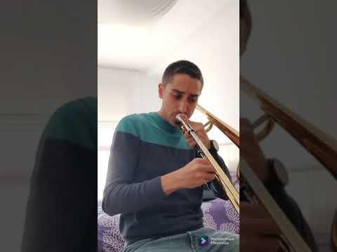 Practicing Brahms Cello Sonata. Rubén Toribio, Trombone