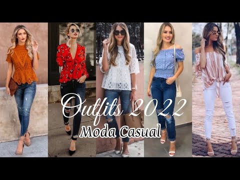 MODA 2022 ❤️ OUTFITS CASUALES PARA MUJER TENDENCIAS EN BLUSAS DE MODA 2022 IDEAS MODERNAS