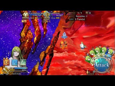 [FGO NA] Lostbelt 4 Final Boss Battle: Enkidu SOLO VS. Ashwatthama & Tree of Emptiness Spiral