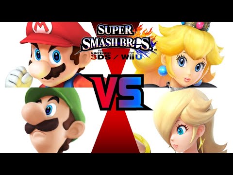 SSB 3DS - Mario (me) and Luigi vs Fake Peach and Fake Rosalina