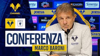 Baroni: Baroni: Giochiamo una partita viva e la nostra gente ci darà una carica importante