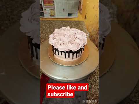 #taktak chef Hanif cake Maker #takatak chocolate dripping cake with flower design