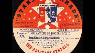 INNOVATIONS IN MODERN MUSIC FOR 1950 by Stan Kenton (Jazz Radio Program)
