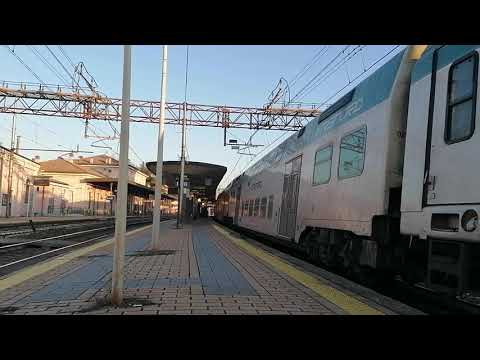 Ripartenza treno regio express 2174 da Lodi 16-01-2021