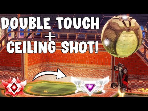 DOUBLE TOUCH + CEILING SHOT RICHTUNG SSL 💎 | 2v2 GC3 Ranked | Rocket League