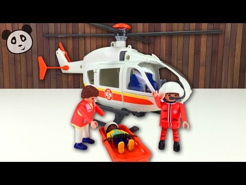 PLAYMOBIL 🚁 Rescue Helicopter - Let's unbox and play! - Pandido Toys