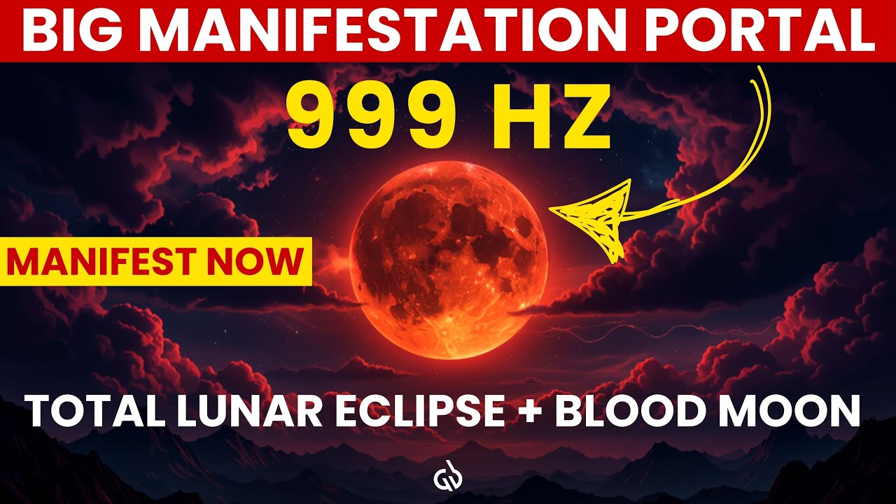 Total Lunar Eclipse + Blood Moon 2025: Full Moon Frequency to Manifest Your Deepest Desires (999Hz)