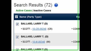 CourtNet Training: Search Results