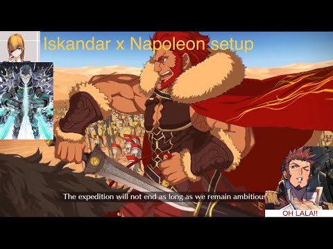 [FGO] Lostbelt 2 Sigurd/Ophelia battle 3 turn -  Napoleon x Iskandar setup.