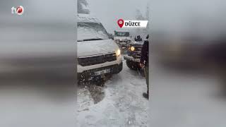 Şarampole Kayan Minibüsü, Off Road Araçları Kurtardı