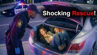 Officer Pulled Over This Car — Found 2 Missing Siblings Hidden in the Trunk!