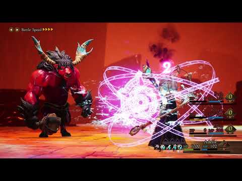 Bravely Default II Solo Challenge - Catoblepas vs Adelle (level 25)